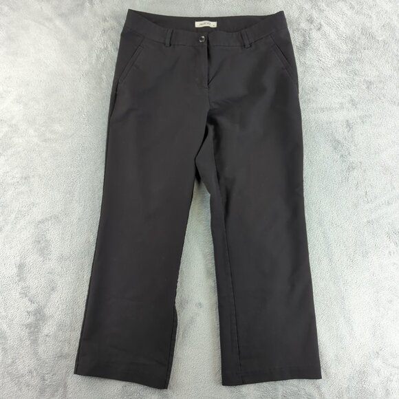 Smart Set Pants Womens 10 Black Straight Leg Stretch Career Office Workwear - Picture 1 of 10